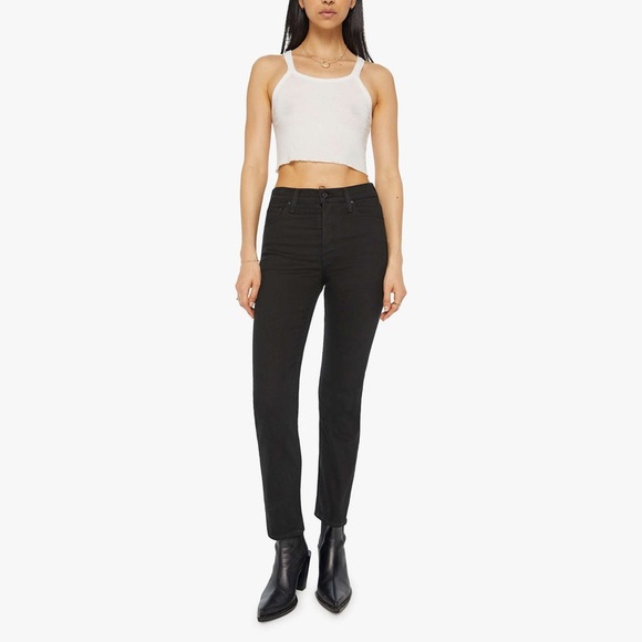 MOTHER TOMCAT ANKLE LASTING IMPRESSION Black Jeans